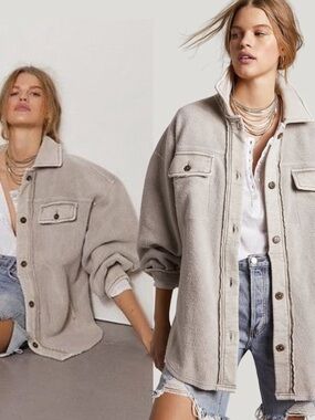 Free People Ruby Oversized Shirt Jacket
